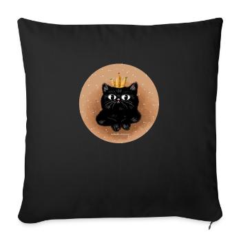 Princess - Sofa pillowcase 17,3'' x 17,3'' (45 x 45 cm) - black - Front