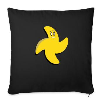 Bannanita - Sofa pillowcase 17,3'' x 17,3'' (45 x 45 cm) - black - Front