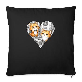 Noel 2023 3 - Housse de coussin décorative 45 x 45 cm - noir - Devant