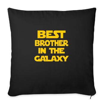 Bester Bruder der Galaxie - Sofakissenbezug 45 x 45 cm - Schwarz - Vorne