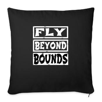 freedom mindset funny sayings freedom lifestyle - Sofakissenbezug 45 x 45 cm - Schwarz - Vorne