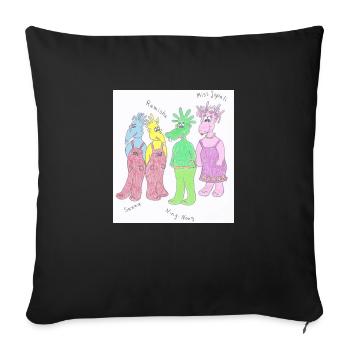 Space Belly Buttons Fan Articles Shirt Mug Bodysuit - Sofa pillowcase 17,3'' x 17,3'' (45 x 45 cm) - black - Front