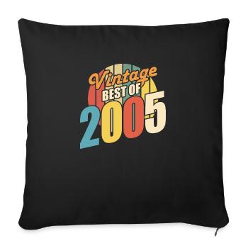 Vintage 2005 Best of 2005 - Annif 19 Years - Sofa pillowcase 17,3'' x 17,3'' (45 x 45 cm) - black - Front