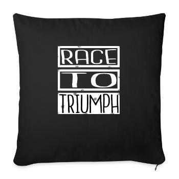 excitement activities thrilling experiences - Sofa pillowcase 17,3'' x 17,3'' (45 x 45 cm) - black - Front