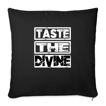 Expériences culinaires Bonheur gourmand Saveurs exotiques - Housse de coussin décorative 45 x 45 cm - noir - Devant