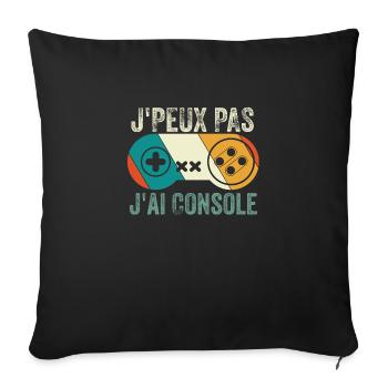 J'Peux Pas J'Ai Console - Housse de coussin décorative 45 x 45 cm - noir - Devant