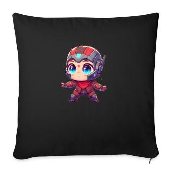 SpaceRanger - Housse de coussin décorative 45 x 45 cm - noir - Devant