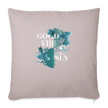 Vibes Only Sticker Quote Vector Vintage Art Styles - Sofa pillowcase 17,3'' x 17,3'' (45 x 45 cm) - light taupe - Front