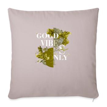 Vibes Only Sticker Quote Vector Vintage Art Styles - Sofa pillowcase 17,3'' x 17,3'' (45 x 45 cm) - light taupe - Front