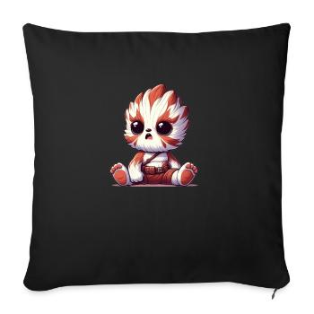 Chibik - Housse de coussin décorative 45 x 45 cm - noir - Devant