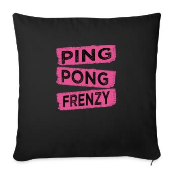 Rapid Movement Table Tennis Skills Funny Sayings - Sofa pillowcase 17,3'' x 17,3'' (45 x 45 cm) - black - Front