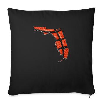 Real Basketball in Florida State Map - Sofa pillowcase 17,3'' x 17,3'' (45 x 45 cm) - black - Front