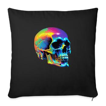 Skull - Sofakissenbezug 45 x 45 cm - Schwarz - Vorne