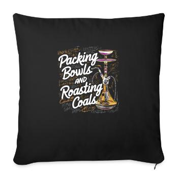 Look chicha décontracté pour les connaisseurs - Housse de coussin décorative 45 x 45 cm - noir - Devant