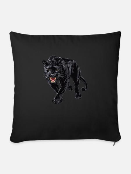 Panther - Sofakissenbezug 45 x 45 cm - Schwarz