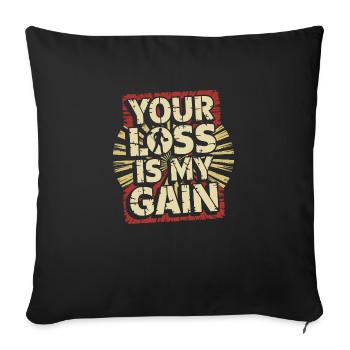 La passion des trésors et des aventures - Housse de coussin décorative 45 x 45 cm - noir - Devant