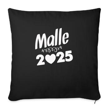 MALLE 2025 - Sofa pillowcase 17,3'' x 17,3'' (45 x 45 cm) - black - Front