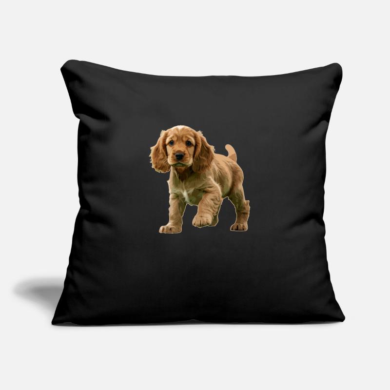Chiot Cocker Spaniel Housse de coussin décorative 45 x 45 cm