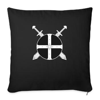 Wikinger - Sofakissenbezug 45 x 45 cm - Schwarz - Vorne