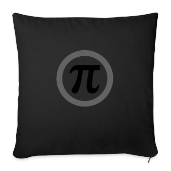 Pi Mathematische Zahl - Sofakissenbezug 45 x 45 cm - Schwarz - Vorne
