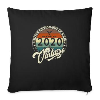 Jahrgang 2020 Das Beste aus 2020 - 5 Jahre Jubiläum - Sofakissenbezug 45 x 45 cm - Schwarz - Vorne