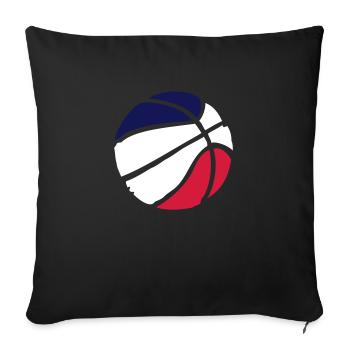 Basket-ball Basketball Basket - Housse de coussin décorative 45 x 45 cm - noir - Devant