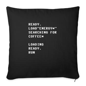 Ready Load Run - Sofakissenbezug 45 x 45 cm - Schwarz - Vorne