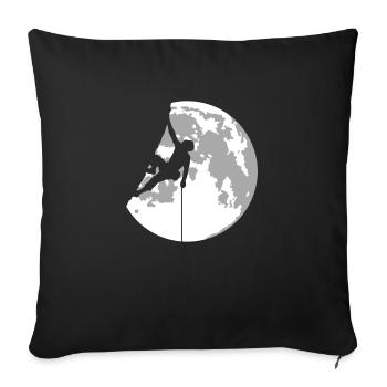 climber - Sofa pillowcase 17,3'' x 17,3'' (45 x 45 cm) - black - Front