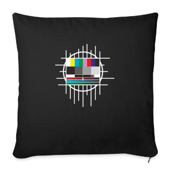test image - Sofa pillowcase 17,3'' x 17,3'' (45 x 45 cm) - black - Front