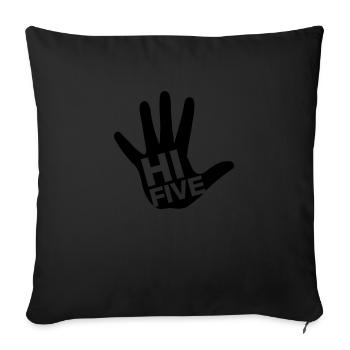 high_five_1__f1 - Sofakissenbezug 45 x 45 cm - Schwarz - Vorne