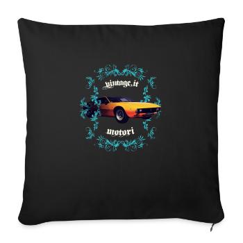 Vintage - Mangusta - Sofa pillowcase 17,3'' x 17,3'' (45 x 45 cm) - black - Front