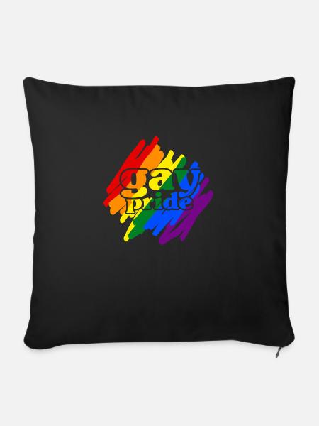 Gay__N006 - Sofakissenbezug 45 x 45 cm - Schwarz