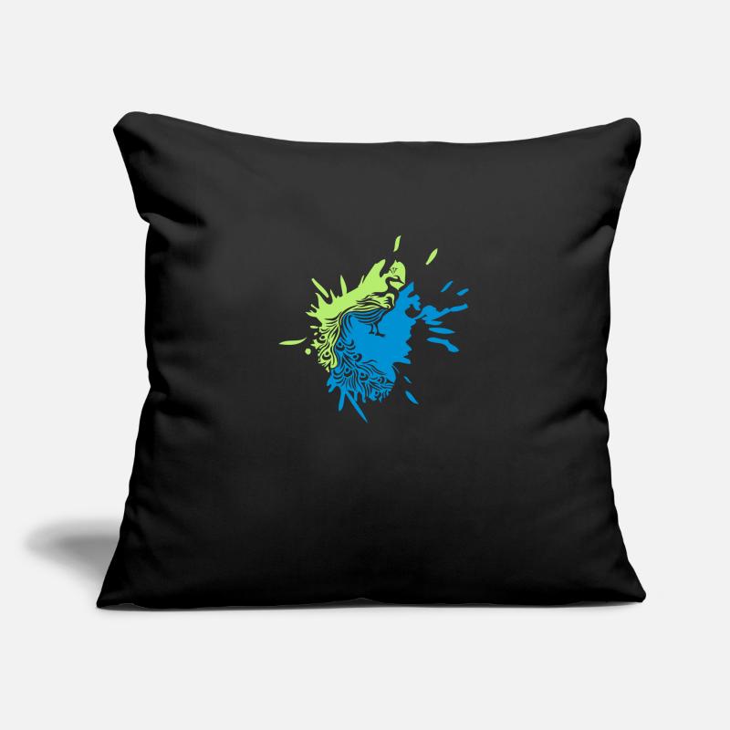 goutte couleur blob éclaboussure oiseau décoratif silh Housse de coussin décorative 45 x 45 cm