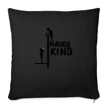 Berliner Mauerkind - BERLIN, BERLIN - Sofakissenbezug 45 x 45 cm - Schwarz - Vorne