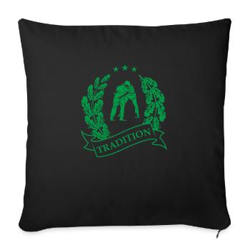 schwinger schwingen - Sofakissenbezug 45 x 45 cm - Schwarz - Vorne