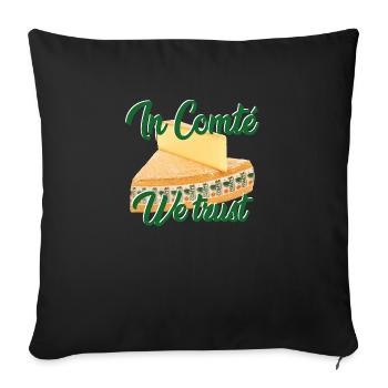 In Comté we trust - Housse de coussin décorative 45 x 45 cm - noir - Devant