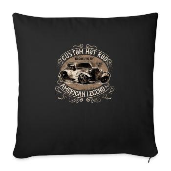 American Custom Hot Rod - Sofakissenbezug 45 x 45 cm - Schwarz - Vorne