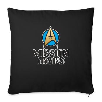 Mars Mission NASA ESA Enterprise1 - Sofakissenbezug 45 x 45 cm - Schwarz - Vorne