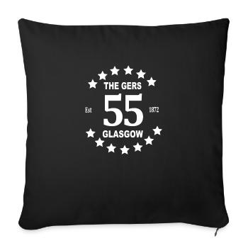 Glasgow 55th champions - Housse de coussin décorative 45 x 45 cm - noir - Devant
