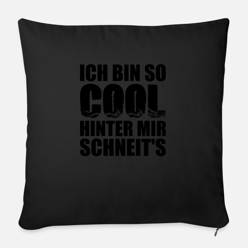 Coole Sprüche - Sofakissenbezug 45 x 45 cm - Schwarz
