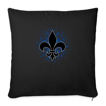 Lilien Logo - Sofakissenbezug 45 x 45 cm - Schwarz - Vorne