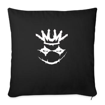 chrismas joker - Sofa pillowcase 17,3'' x 17,3'' (45 x 45 cm) - black - Front