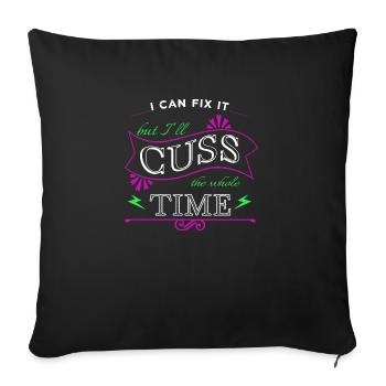 baseballapparel cool poison de baseball - Housse de coussin décorative 45 x 45 cm - noir - Devant