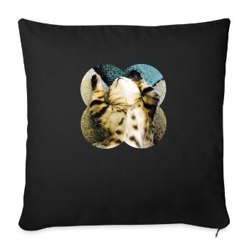 Lazycat - Sofa pillowcase 17,3'' x 17,3'' (45 x 45 cm) - black - Front