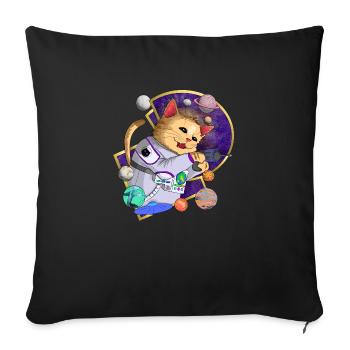 misho - Housse de coussin décorative 45 x 45 cm - noir - Devant