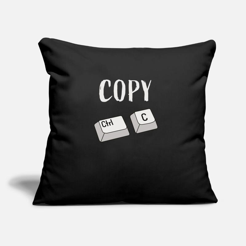 Ctrl C Copier Housse de coussin décorative 45 x 45 cm
