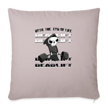 Deadlift PR T-Shirt - Sofakissenbezug 45 x 45 cm - helles Taupe - Vorne