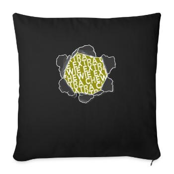 Statement Christmas Funny Sayings Beach Gift - Sofa pillowcase 17,3'' x 17,3'' (45 x 45 cm) - black - Front