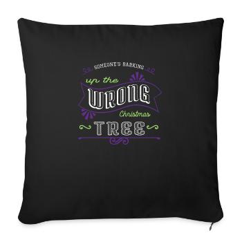 Christmas Vacation awkward Golden Retriever Gift - Sofa pillowcase 17,3'' x 17,3'' (45 x 45 cm) - black - Front