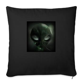 Alien - Sofa pillowcase 17,3'' x 17,3'' (45 x 45 cm) - black - Front